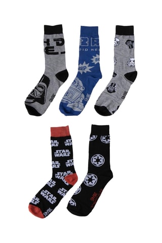 12 Paar Sokken Star Wars - Gemêleerd Grijs, Zwart en Rood