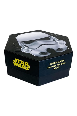 3 Paar Sokken Star Wars - Gemêleerd Grijs, Zwart en Wit 