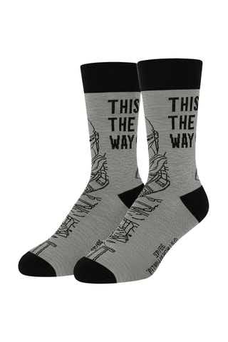 3 Paar Sokken The Mandalorian Star Wars - Gemêleerd Lichtgrijs, Zwart en Groen 