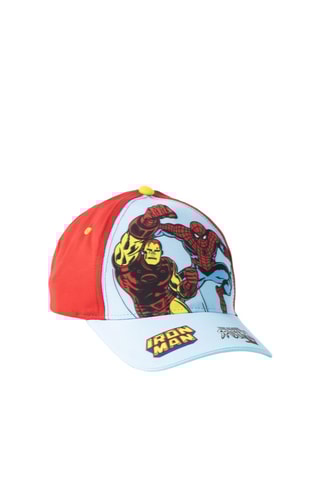 Cappellino Iron Man e Spider-Man Avengers Marvel - Rosso