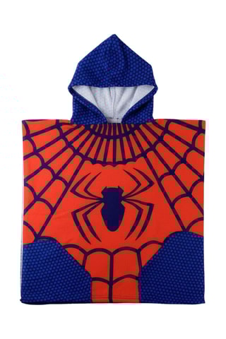 Badcape met capuchon Spider-Man Avengers Marvel - Rood en Felblauw