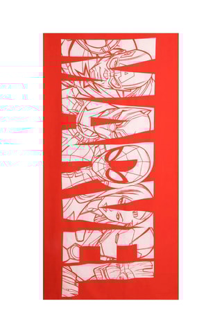 Strandlaken Avengers Marvel - Rood en Wit - 90 x 190 cm