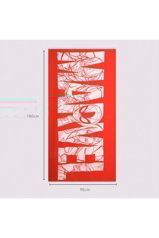 Strandlaken Avengers Marvel - Rood en Wit - 90 x 190 cm
