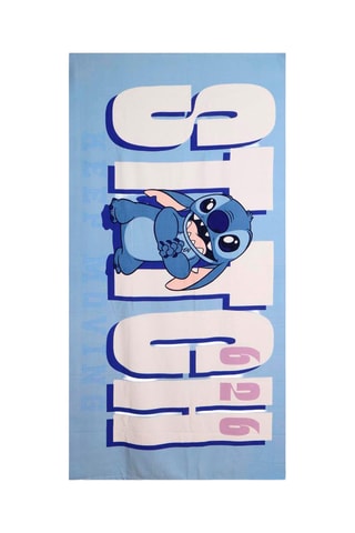 Strandlaken Stitch Lilo en Stitch Disney - Blauw en Wit - 90 x 190 cm