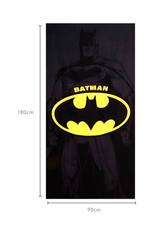 Strandlaken Batman Justice League DC Comics - Zwart en Geel - 90 x 190 cm