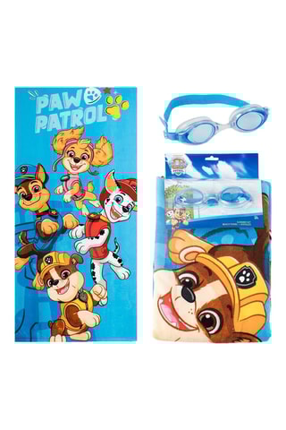 Strandlaken en Zwembril P - Lichtblauw 