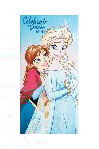 Strandlaken en Zwembril Anna en Elsa Frozen Disney - Blauw en Bruin