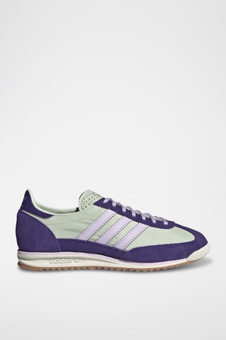 Baskets en nubuck SL72 OG - Vert d’eau et violet