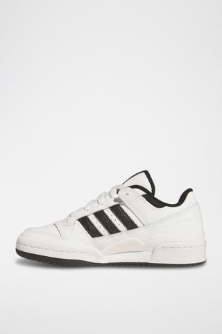 Baskets en cuir Forum - Blanc et noir