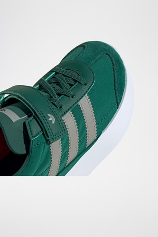 Baskets en cuir Country XLG - Vert foncé et gris foncé