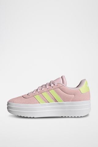 Baskets plateformes en cuir - Rose