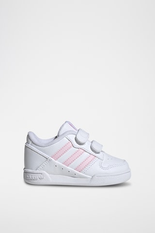 Baskets en cuir - Blanc et rose