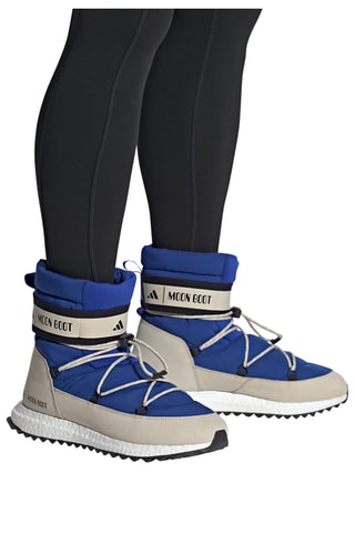 Baskets montantes MOON BOOT Moonboost High - Bleu marine et beige