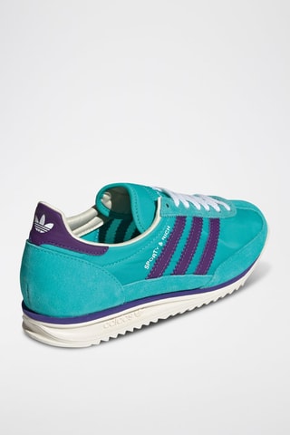 Baskets en nubuck - Turquoise
