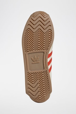 Baskets en cuir Country OG - Ecru et rouge