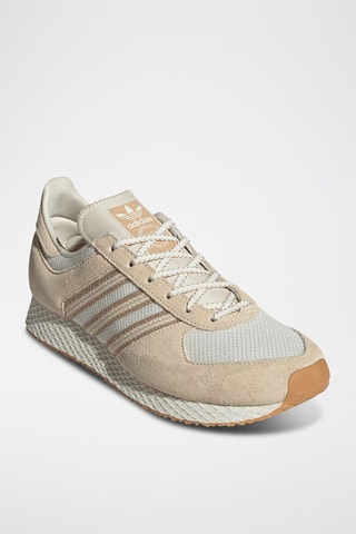 Baskets en nubuck Atlanta - Beige et blanc