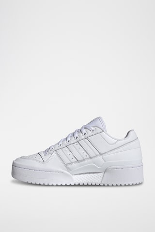 Baskets compensées en cuir Forum Bold Stripes- Blanc