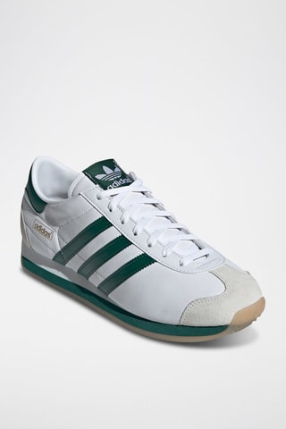 Baskets en cuir Country Japan - Blanc et vert