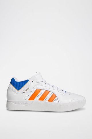 Chaussures montantes de skateboard en cuir Tyshawn - Blanc