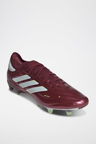 Chaussures de football en cuir Copa Pure II - Bordeaux et jaune