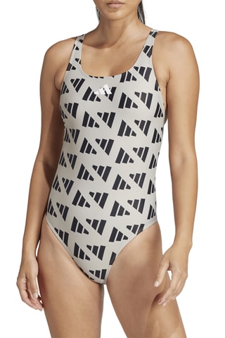 Maillot 1 pièce - Beige et noir