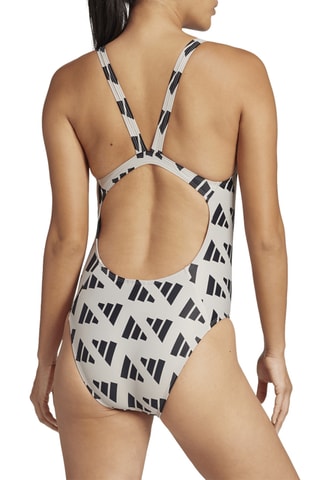 Maillot 1 pièce - Beige et noir