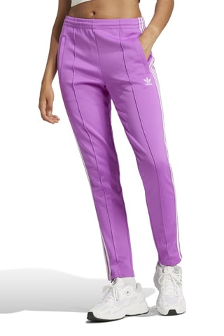 Pantalon slim de survêtement taille haute Adicolor SST - Violet
