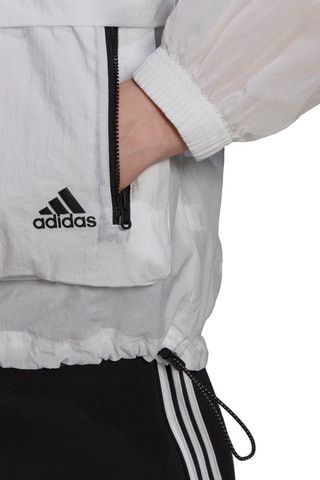 Coupe-vent à capuche - Blanc