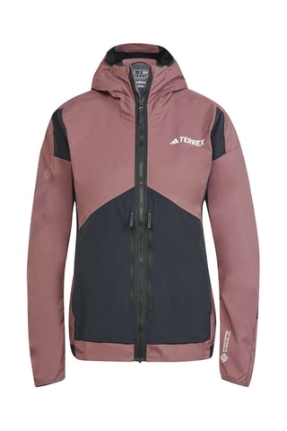 Windjack met Capuchon Softshell Terrex - Bruin en Zwart