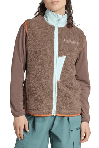 Veste polaire sans manches de randonnée Terrex Xploric - Taupe