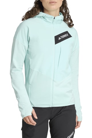 Veste polaire à capuche Terrex Techrock - Ciel