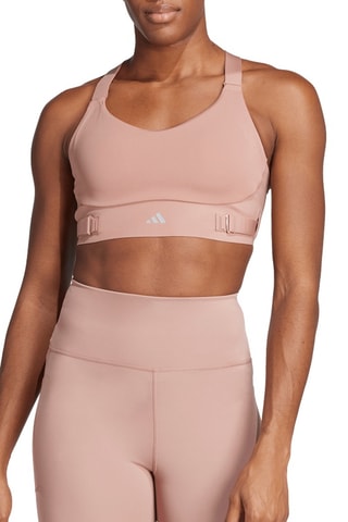 Brassière de running push-up FastImpact Luxe Run - Vieux rose