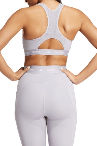 Brassière de sport push-up Techfit - Gris clair