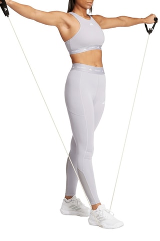 Brassière de sport push-up Techfit - Gris clair