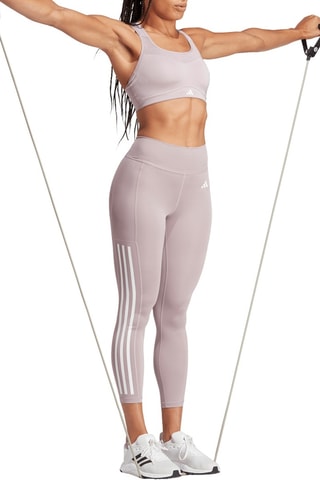 Brassière d'entraînement TLRD Impact - Mauve et blanc - Adidas