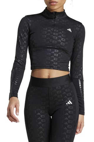 Crop top d’entrainement Hperglan - Noir