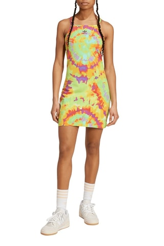 Robe fourreau tie and dye - Vert clair