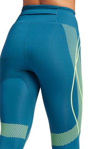 Legging de running TreuPace - Bleu gris et vert clair
