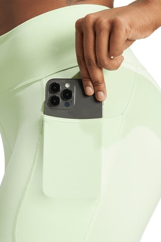 Legging d’entraînement 7/8 taille haute DailyRun - Vert clair