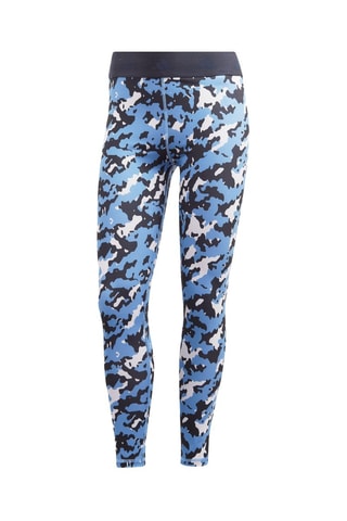 Legging 7/8 d’entrainement taille haute Techfit - Bleu marine et ciel