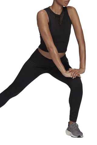 Legging de running 7/8 Aeroknit - Noir