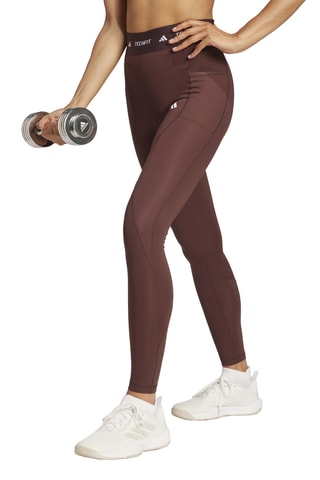 Legging taille haute - Marron