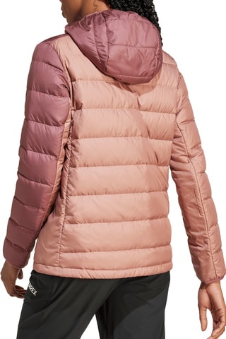 Doudoune de randonnée à capuche Terrex - Marron clair et marron