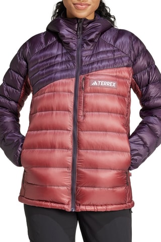 Doudoune à capuche Terrex Xperior - Violet et bordeaux