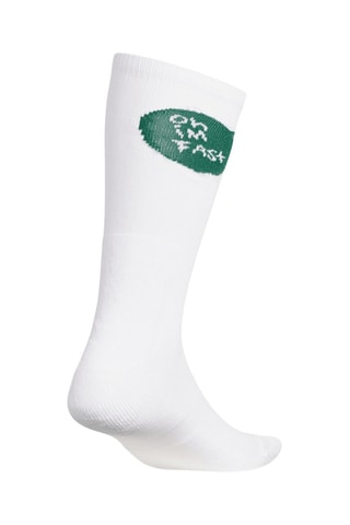 Chaussettes de skateboard - Blanc et vert foncé