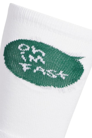 Chaussettes de skateboard - Blanc et vert foncé