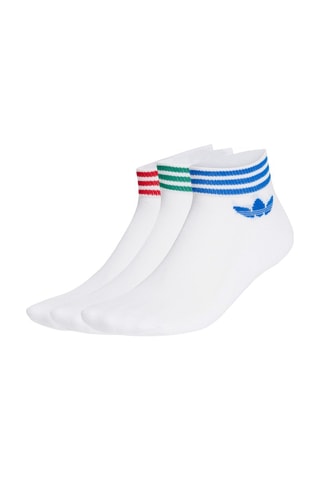 3 paires de chaussettes - Blanc et bleu roi