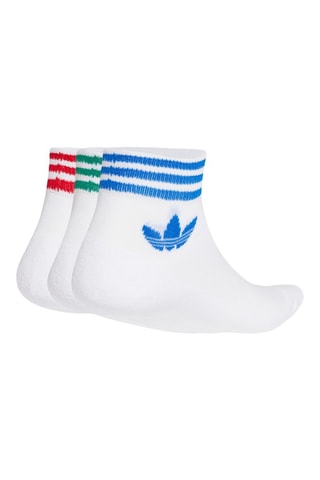 3 paires de chaussettes - Blanc et bleu roi