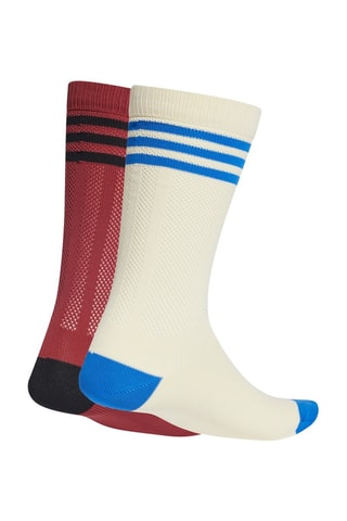 2 paires de chaussettes - Blanc et rouge brique