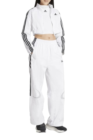 T-shirt cropped Teamgeist Adicolor - Blanc